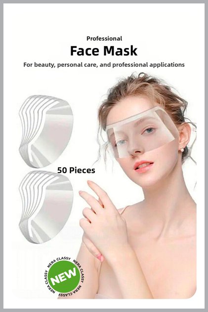 50 Pcs Transparent Visor Face Mask - Hair Cutting Headband Transparent Face Shield Face Visor