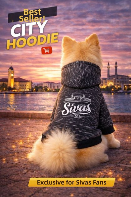City Series Hat Dog Sweat Cat Sweat Fleece-Lined City Series