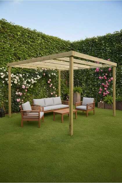 Ahşap Pergole Çardak Tente Bahçe Pergola
