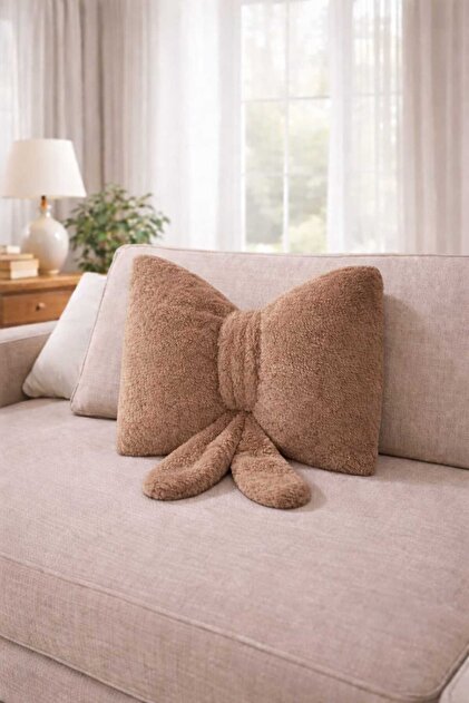 Welsoft Bow Tie Pillow 40X40 Decorative Throw Pillow Plush Soft Pillow |   For Living Room Sofa Bed