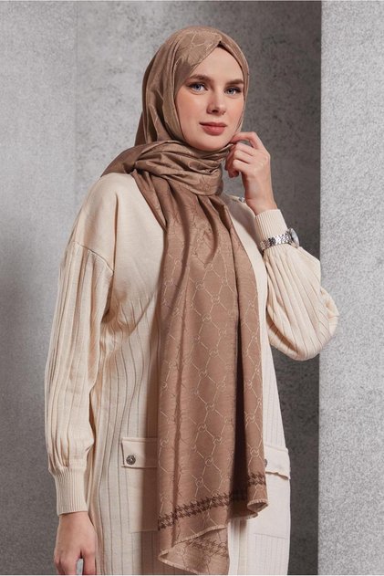 ŞAL MONOGRAM ALVINA 8267