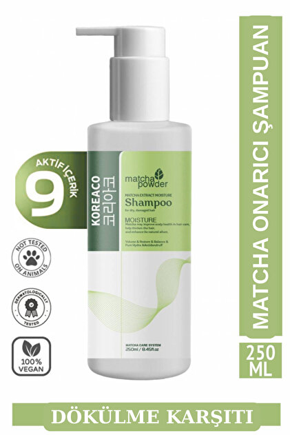 KOREACO Matcha Therapy Mucize Moisture Shampoo | Nemlendirici