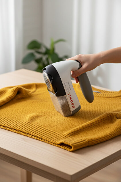 SINGER BSM203 Hav ve Tiftik Temizleyici - Ergonomik Saplı Tüy