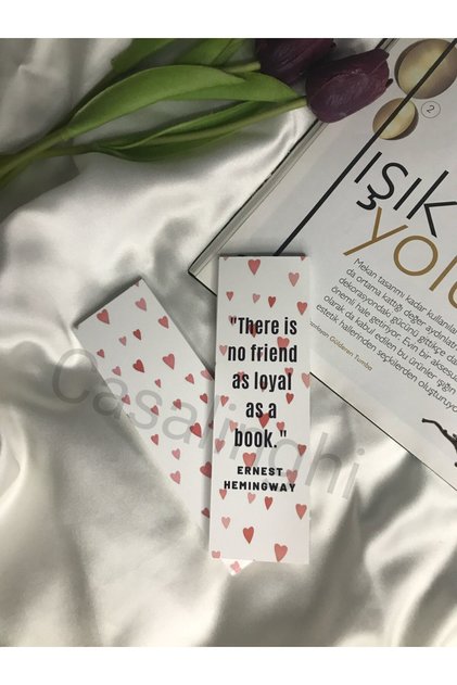 Heart English Written Bookmark Double Sided Bookmark Gift School Birthday Bookmark - 20 Pieces