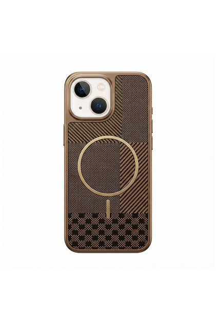 Apple iPhone 13 Compatible Case Vionix M-Safe Silicone Case Desert Titanium