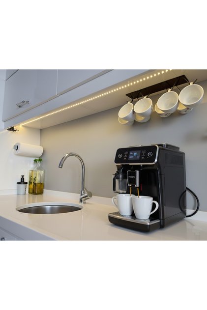 8 Hooks Mug Cup Tumbler Multi-Purpose Hanger under Cabinet Shelf 3m Strong Tape - Metal Special Design.