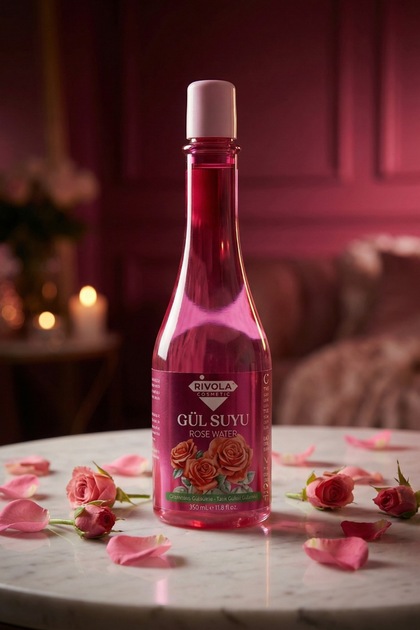 Doğal Gül Suyu 350 ml Gözenek Sıkılaştırıcı Tonik Canlandırıcı Cilt Bakımı