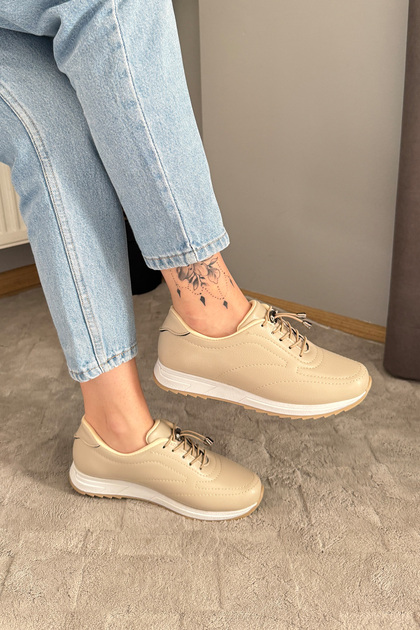 Women's Ayda Lace-Up Elastic Orthopedic Comfortable Sole Daily Ballet & Sports Shoes