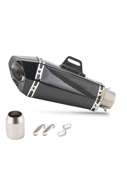 a2 Universal 51mm Inlet Motorcycle Exhaust R11 Muffler with DB killer for R3 R25 Z400 Z900 MT07 MT09