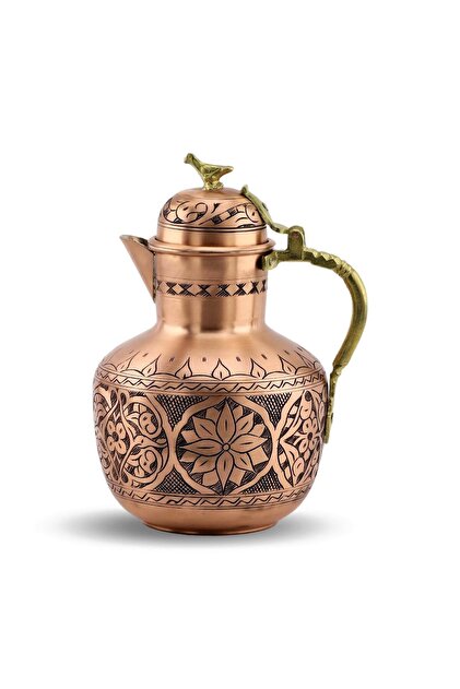 Mat Bakır Osmanlı Sürahi 3 Lt