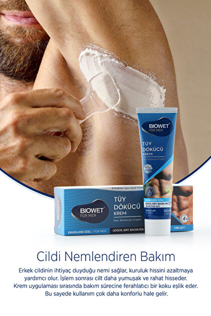 BIOWET TÜY DÖKÜCÜ KREM 100ML ERKEKLERE ÖZEL TÜM CİLTLER