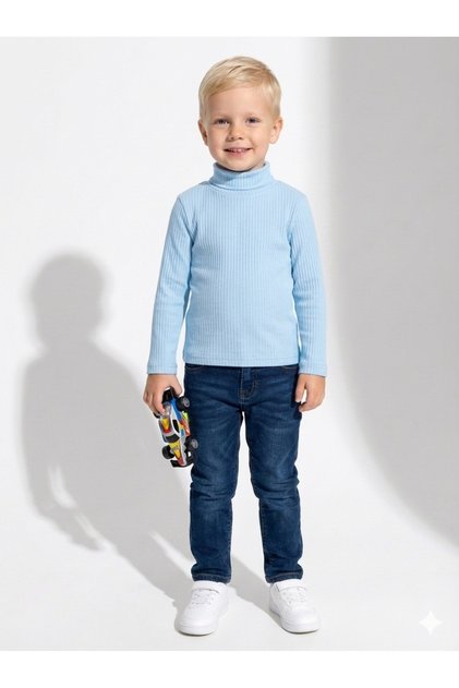Cotton Soft Half Turtleneck Corded Fabric Winter Children's Bodysuit Girls' Bodysuit Winter Boys' Bodysuit