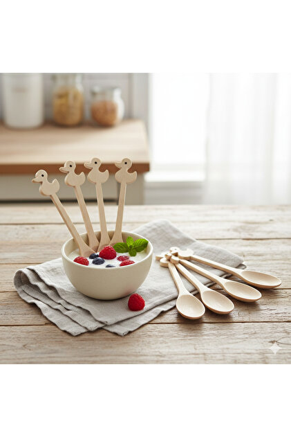 Bamboo 6 Piece Tea Spoon Set