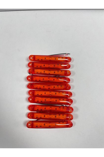 9 LED DEKORATİF YAN POZİSYON PANJUR PARMAK LAMBA 12-24 V 10 ADET ARKASI KAPAKLI MODEL