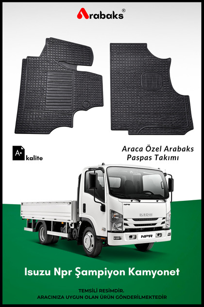 Arabaks Isuzu Npr Şampiyon Kamyonet Ticari Paspas Takımı Araca
