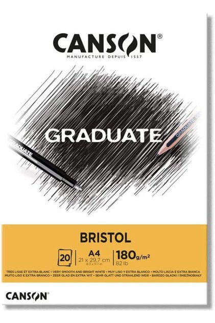 Graduate Bristol A4 180gr 20yp Block /400110383