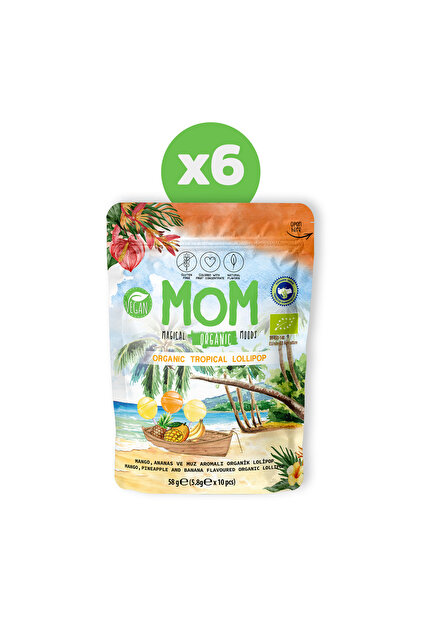 Mom Organik Tropikal Lolipop 6'lı Paket - Fiyatı, Yorumları