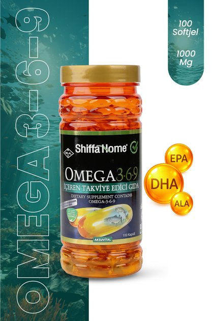 Omega 3-6-9 Balık Yağı Softjel 1000 Mg 100 Kapsül