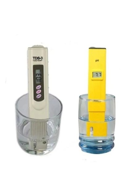 Kalem Tipi Tds Metre Su Saflık Ölçme + Ph Metre - 2 Ürün Birarada