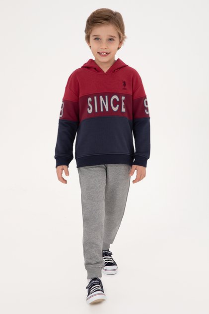 Boy's Gray Melange Sweatpants 50307709-Vr086