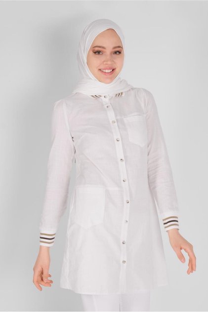 سترة قطنية بأزرار وجيب 41463