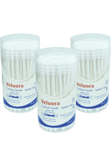100% Pure Cotton Swabs | Round & Spiral Tips | Soft, Absorbent & Hygienic Cotton Buds | Ear,