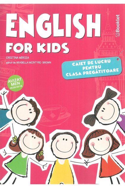 English for Kids. Caiet de lucru pentru clasa preg