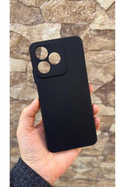 Realme C61 Compatible Silicone Shock-Absorbing Classic Protective Rubber Case
