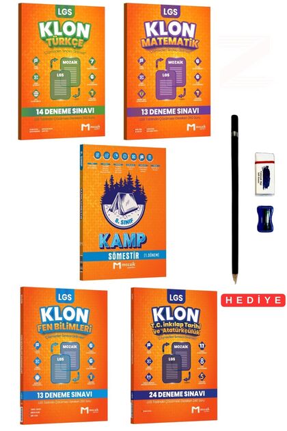 Mozaik Yayınları 8. Sınıf LGS Türkçe Matematik Fen Bilimleri