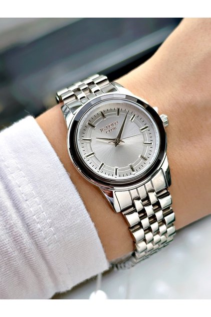 Special Design Steel Cord Steel Case Silver Color Women Wristwatch S03036Mr
