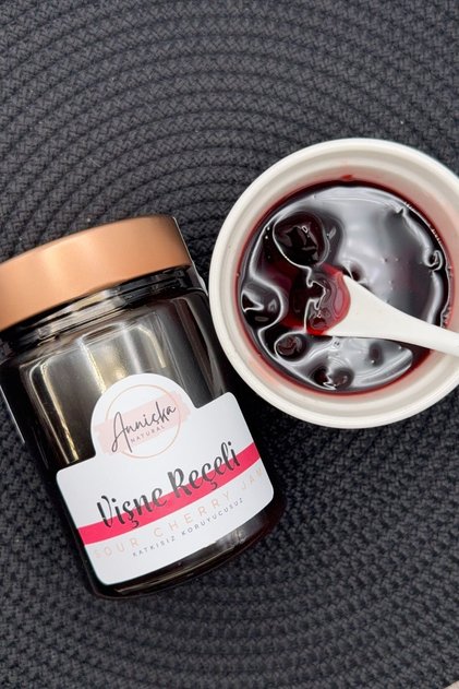 Anne Lezzetiyle Vişne Reçeli 400g - Ev Yapımı, Katkısız, Doğal