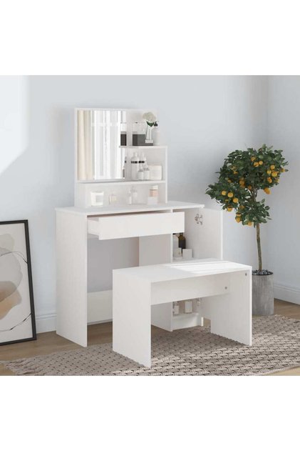 Dressing Table Set White 86.5x35x136 cm