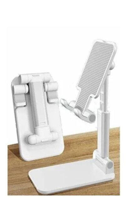 Masaüstü Telefon Standı Folding Desktop Phone Stand Beyaz