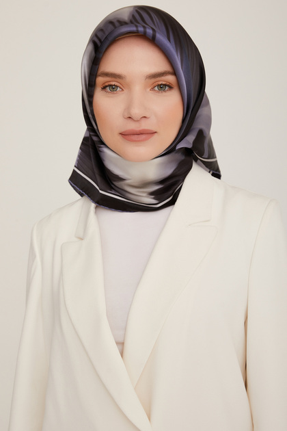100% Twill Silk Scarf 8814D (t) (Nostalji̇)-52