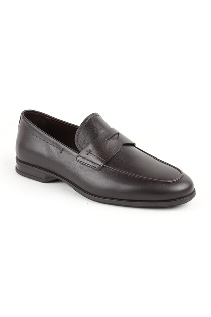 L5587 Buffalo Leather Men's Loafer Shoes