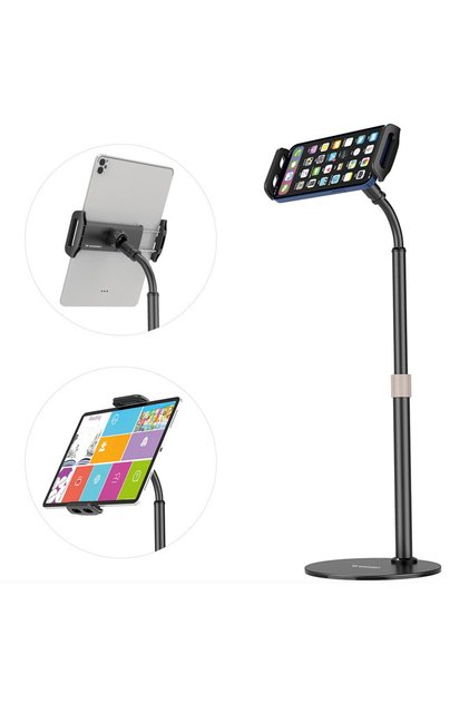 suport pentru tabletă și telefon pe birou negru (WTHBK4)