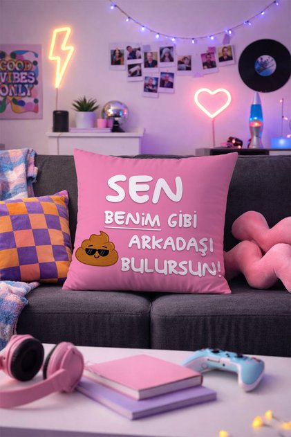Humorous and Fun Gift Printed Throw Pillow Covers Soft Double-Sided Digital Printing 43X43 Single