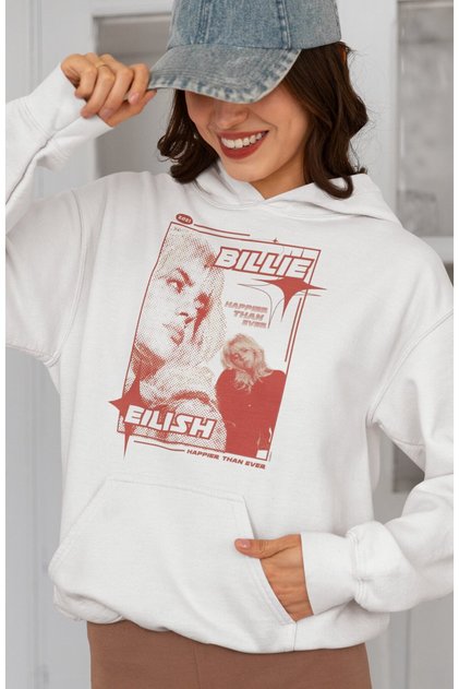 Billie Eilish Printed Unisex Oversize Singer Hoodie
