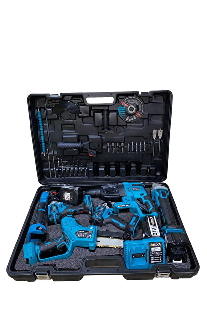bixa BX060Profesyonel 21V 3 Akülü 6'lı Mega Set: Hilti, Matkap
