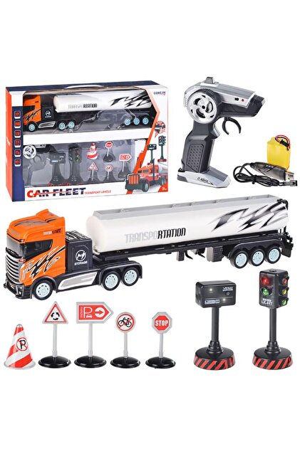 Tıfıl Toys Kumandalı Şarjlı Sesli Işıklı 1:16 Trafik Setli Full
