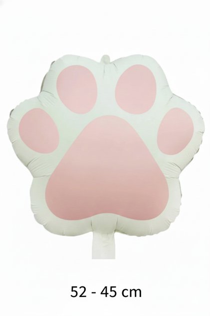 Paw Print Foil Balloon 52X45 cm – Cat/Dog Paw Shaped Helium Compatible Party Birthday Balloon