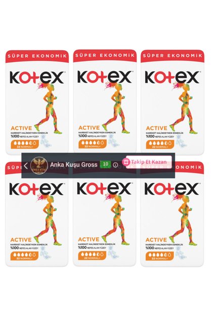 Active Super Economical Package Normal 22X6= 132 Pieces