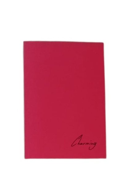A4 Pp Cover Stitched 40 Yp Squared Notebook-Red