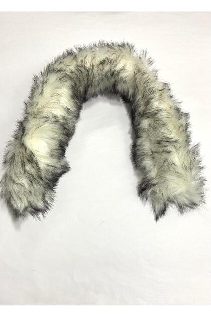 Hood Fur / White Black Mottled