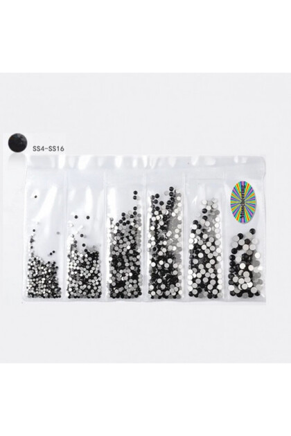 Set de cristale cu diamant negru
