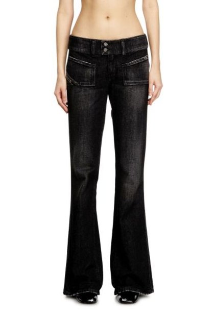 D-HUSH SİYAH KADIN BOOTCUT JEAN PANTOLON