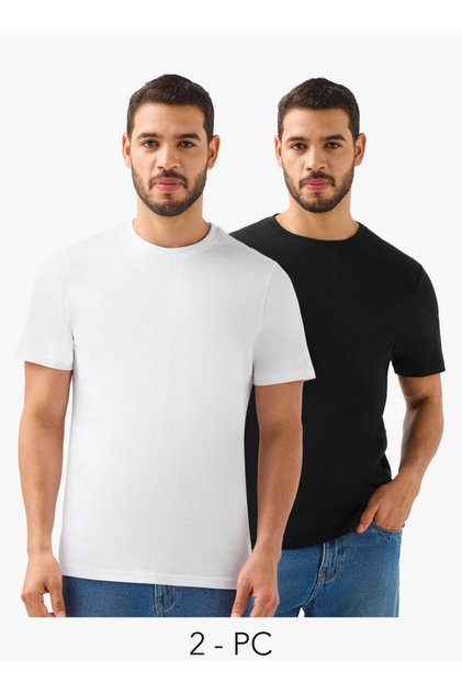 Men Crew Neck Short Sleeve T-shirt - Set of 2