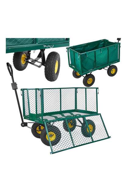 CARUCIOR DE GRADINA CU OBLOANE 220L 96X51X40CM