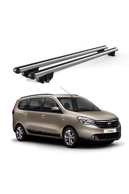 Kanca Dacia Lodgy (2012 ve sonrası) Uyumlu Gri Kilitli Ara Atkı 120cm Port Bagaj Tavan Barı