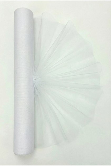 Beyaz İran Grek Tül, Nişan Çeyiz Bohça Kapı Doğum Günü Konvoy Parti Dekor Süsleme, 1 Metre (En 70cm)